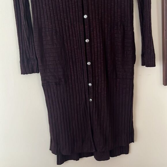 Michael Stars Long Duster Cardigan One Size - Picture 3 of 8